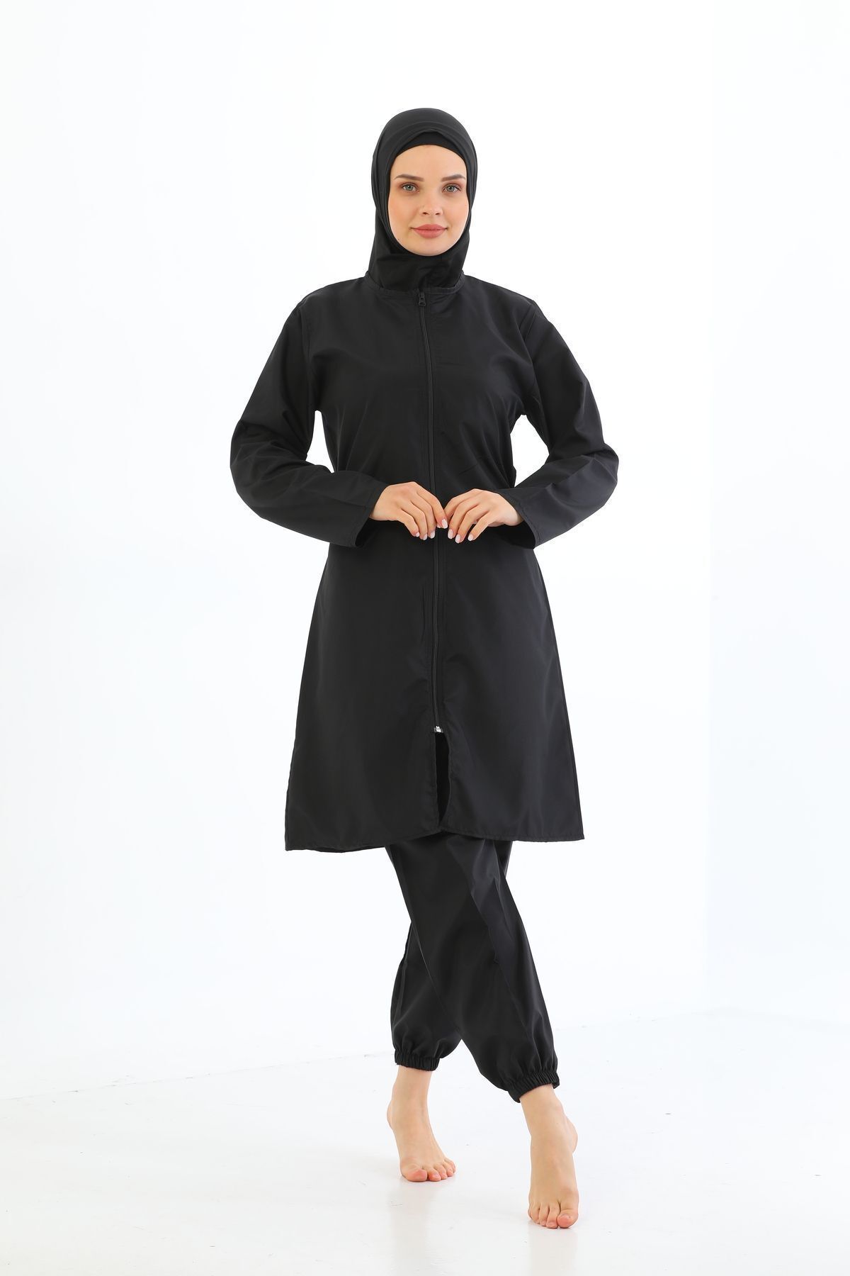 MEBA-Αλεξίπτωτο Μαγιό Hijab 4 τεμαχίων με φερμουάρ 5