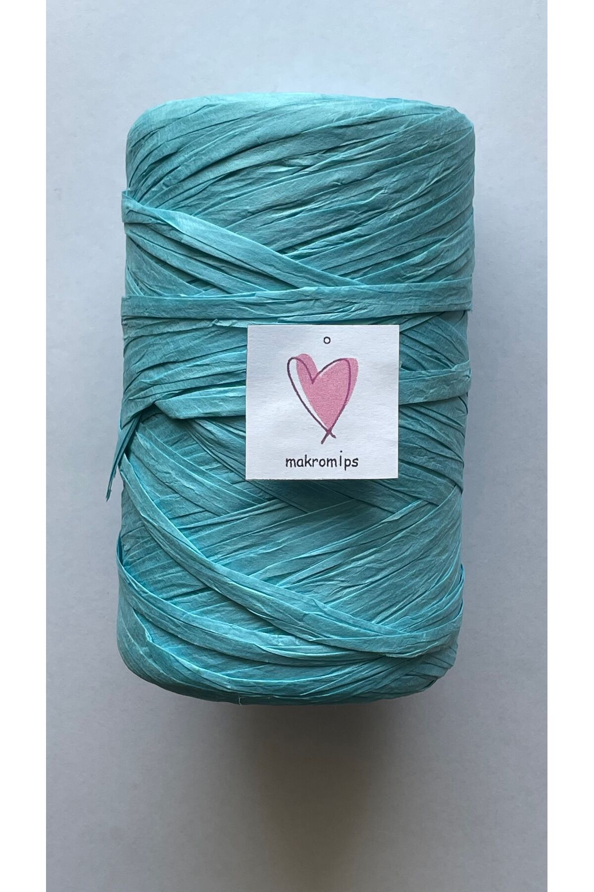 Makromİps YUMUŞAK RAFYA İP 100 gr KAĞIT NATURA DOĞAL RAFFİA AYNA ŞAPKA ...