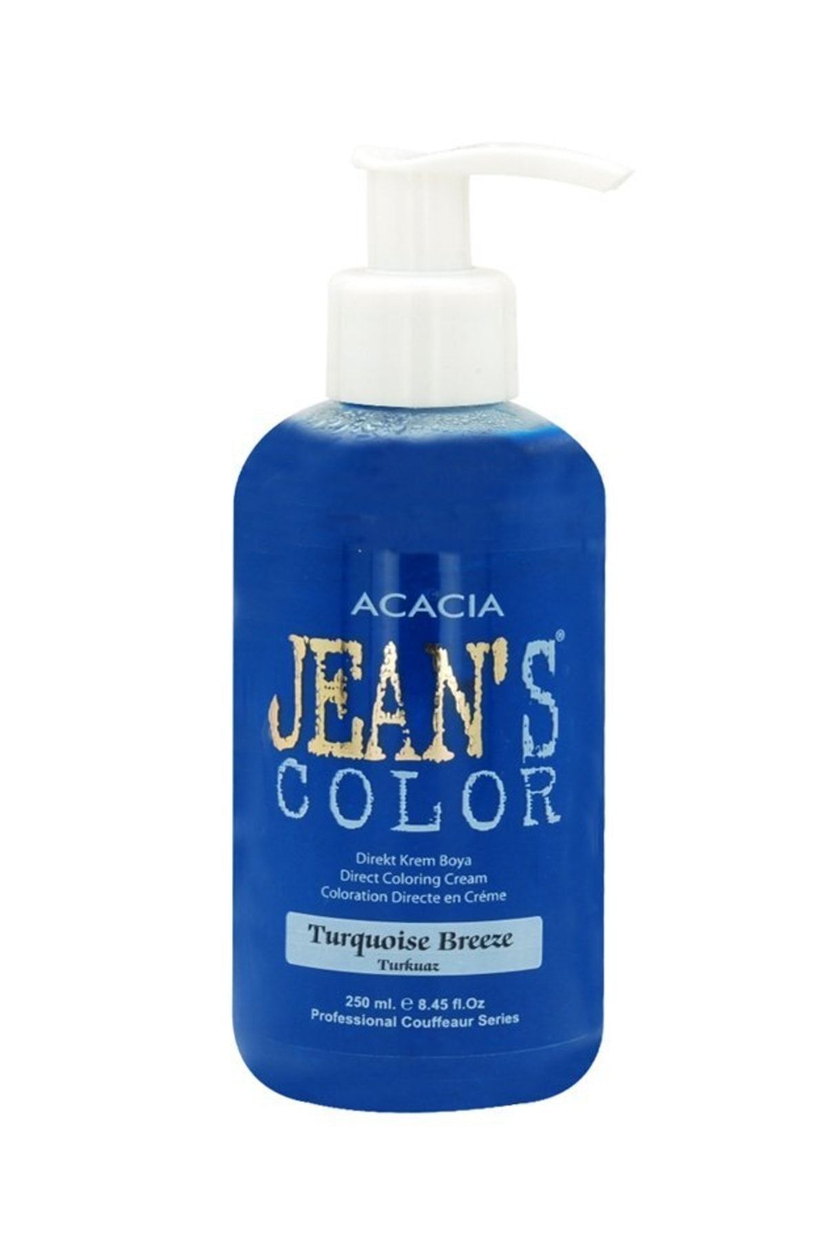 رنگ مو آبی مردانه و زنانه ژان فیروزه 250 میل. آمونیاک ای بدون موهای مومیایی jeans color
