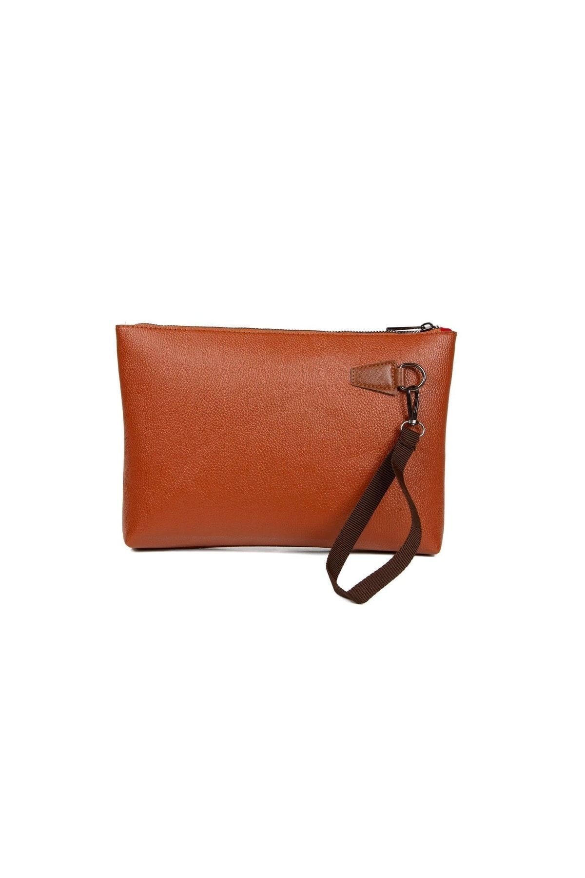 Newish Polo El Bilek Askılı Suni Deri Portföy Clutch Çanta görsel 4