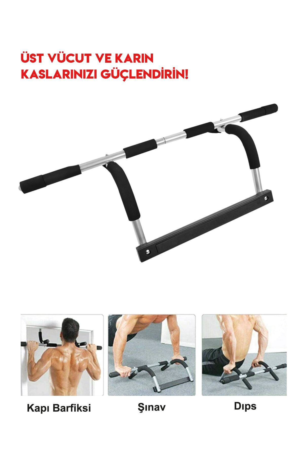 Genel Markalar Kapı Barfiks Şınav Aleti Multi Fonksiyonel Koridor Arası Barfix Demiri Mekik Çekme