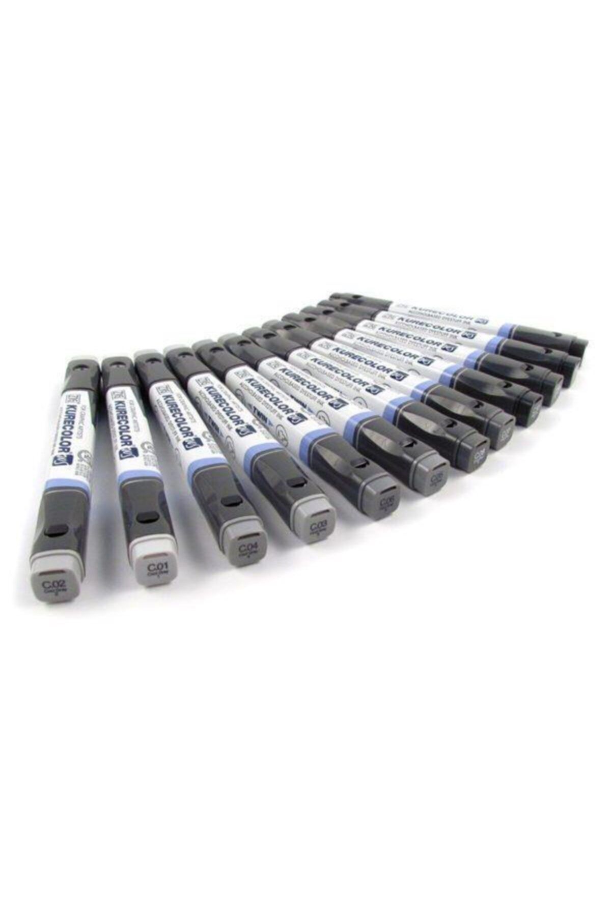 Zig-Kurecolor Twin S Marker Pen 12 COLORS SET COOL GRAY COLORS 1