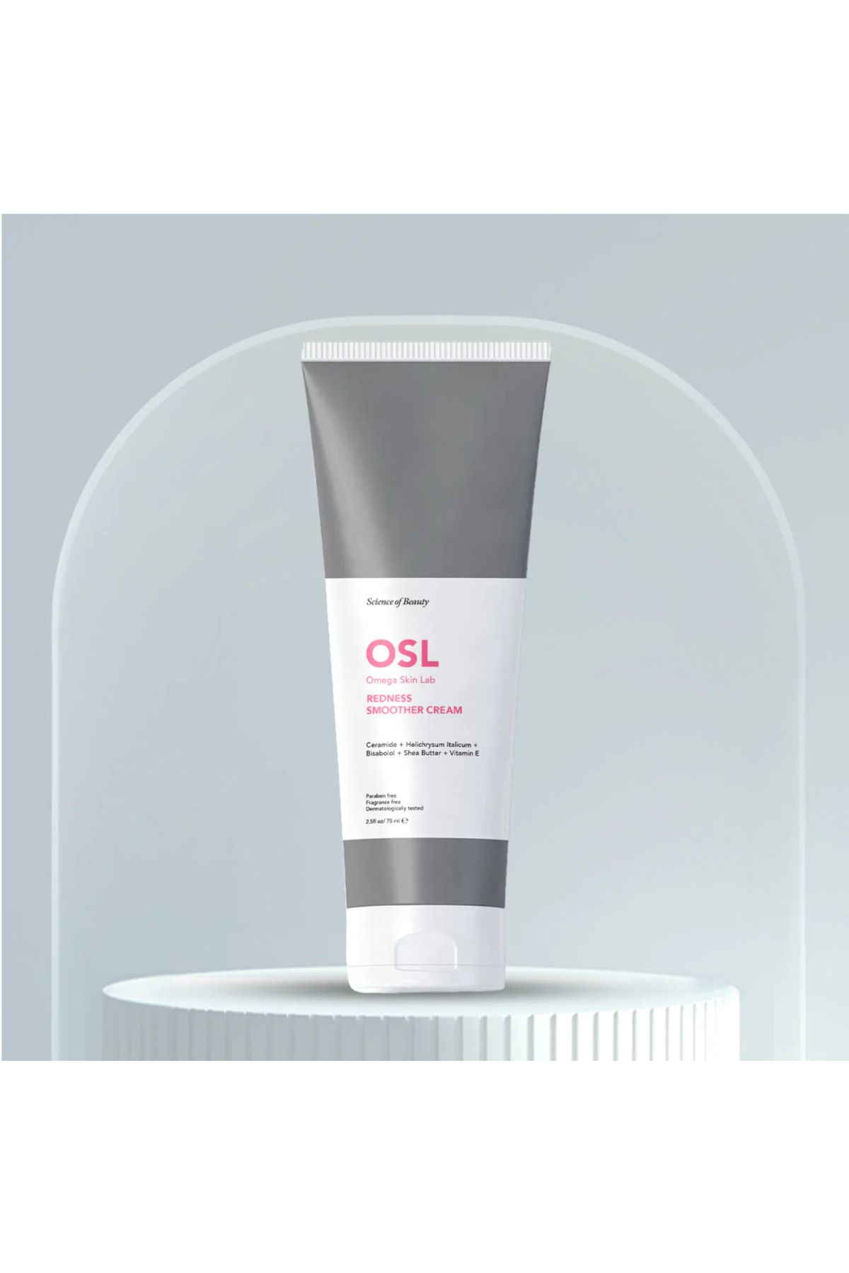 OSL Omega Skin Lab-OSL Redness Smoother Cream 75ML – Hautpflegelösung mit Vitamin E, Sheabutter, Bisabolol, Helich 2