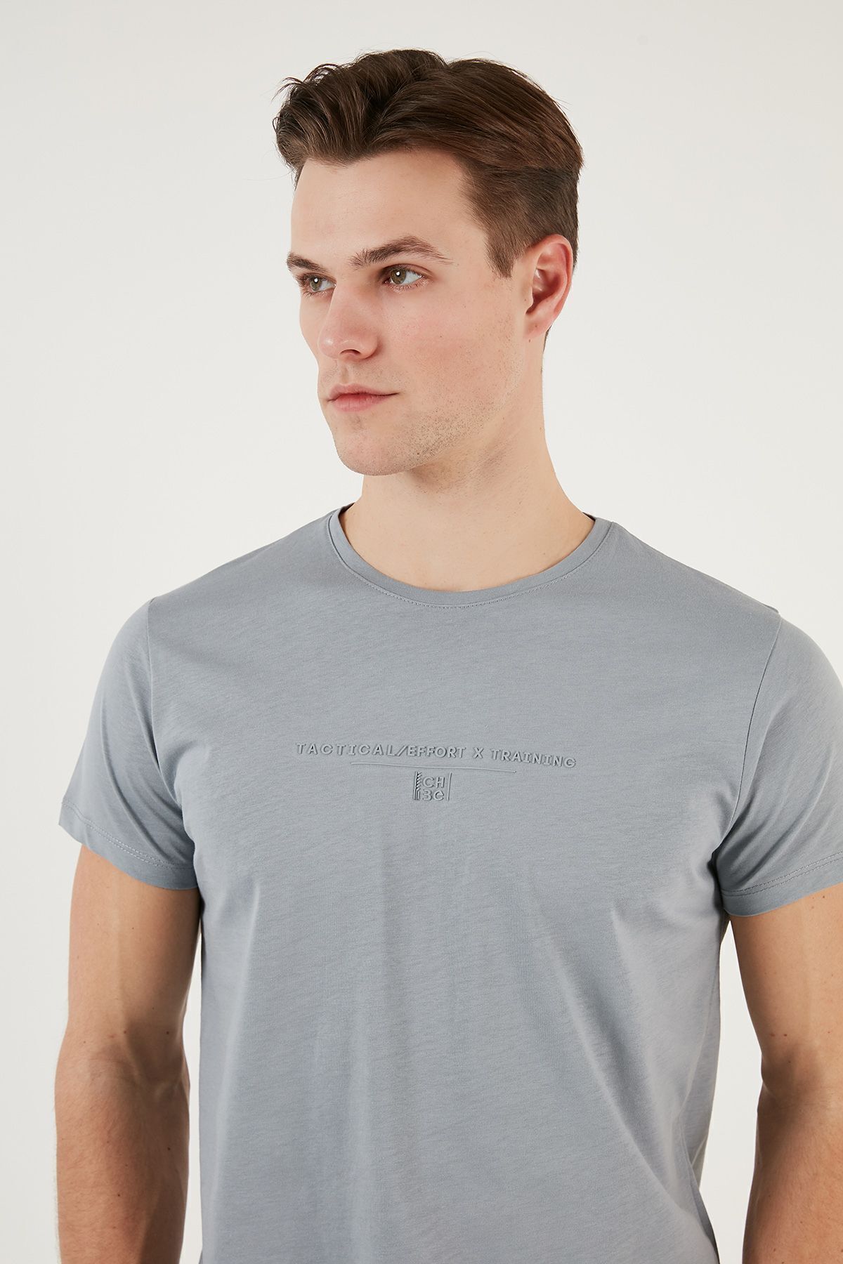 تیشرت مردانه آبی سرمه ای بوراتی | 541TACTICAL اورجینال - تصویر 4