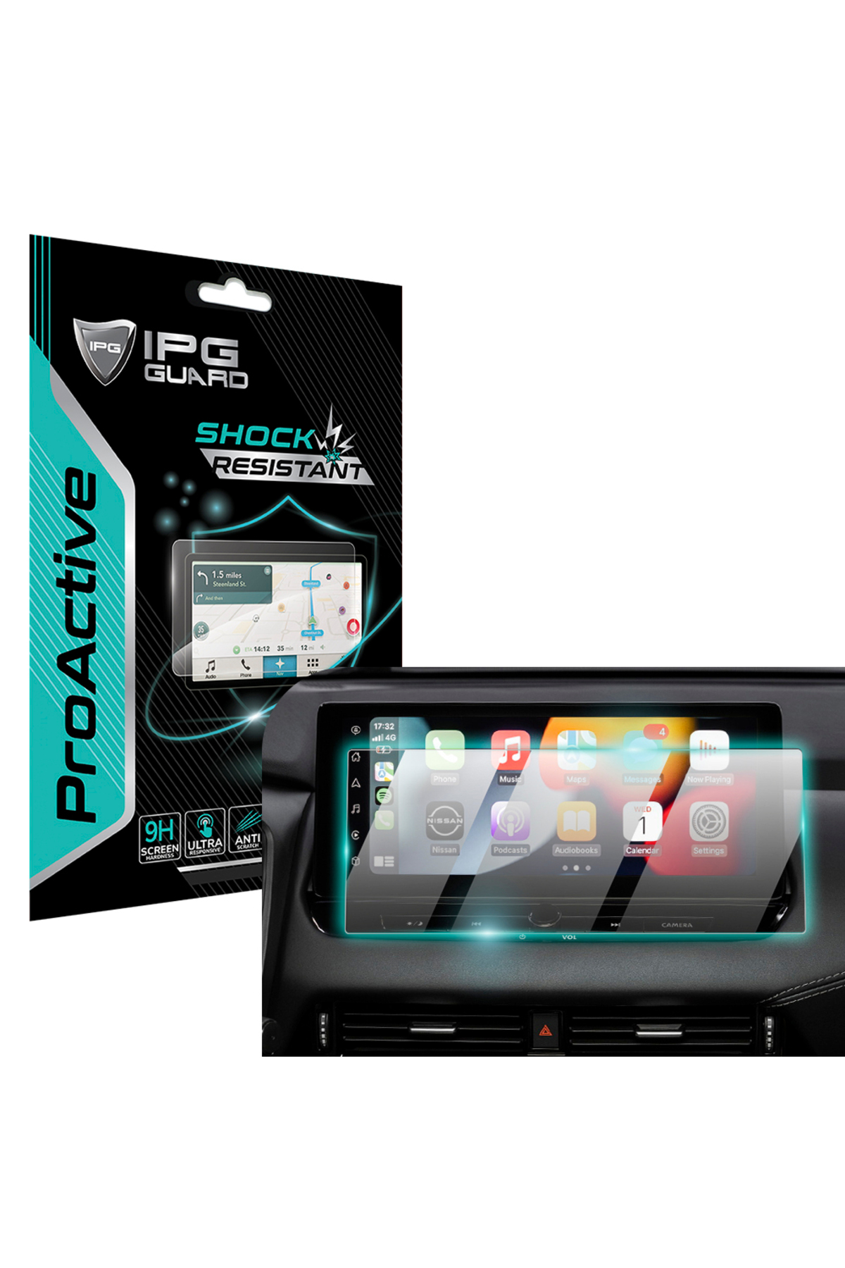 9H Nano IPG ProActive Screen Saver for Nissan 2022-2024 Qashqai 12.3 Inch Navigation