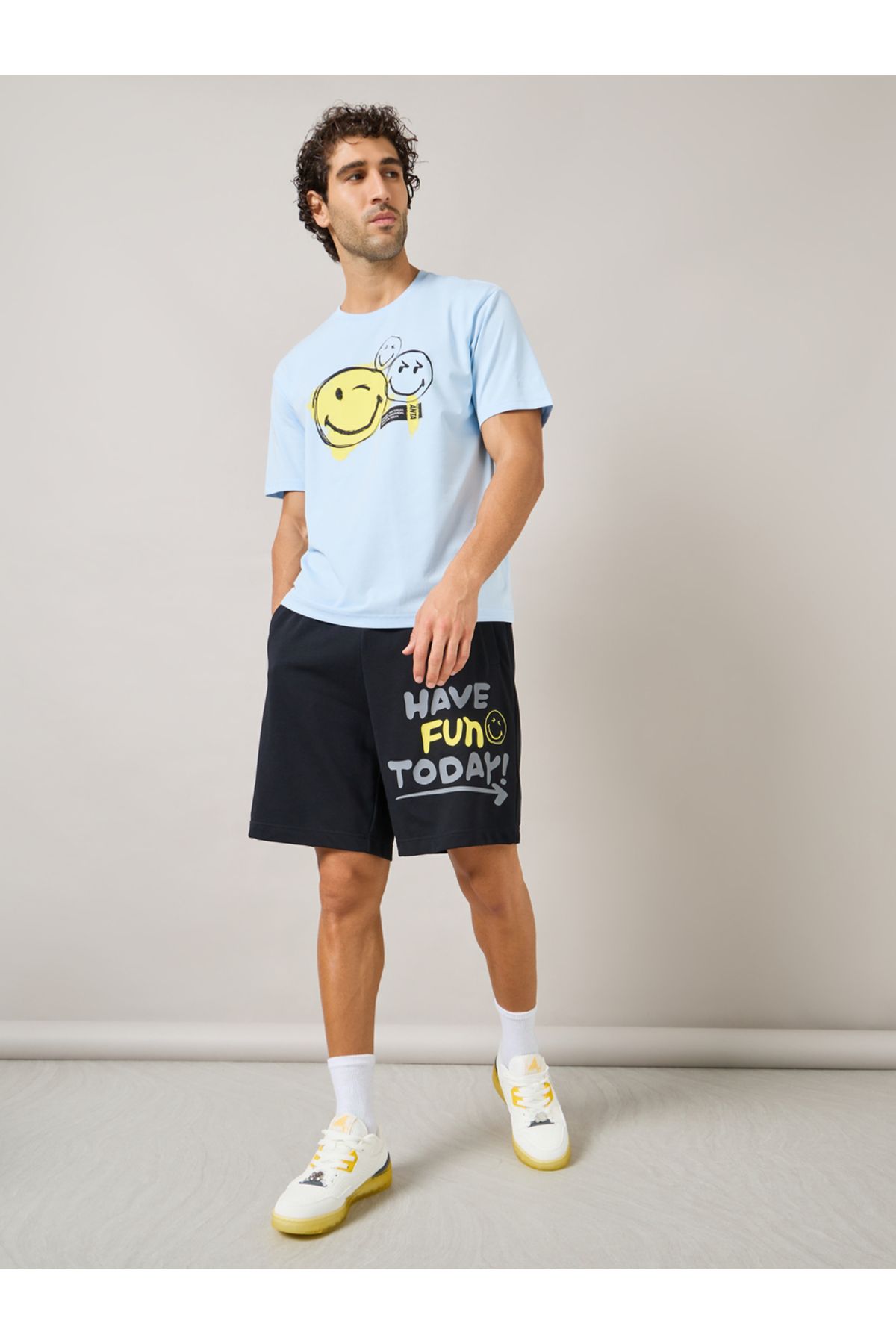 Anta-Emoji Print Lifestyle Knit Shorts 2