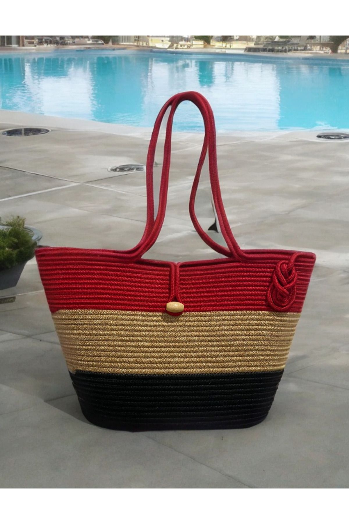 HomeTurko-GEANT DE PLAJĂ DAMĂ DE IUTĂ DE PORUMB, ORNAMENT DECORATIV, ACCESORII, GEANT 2