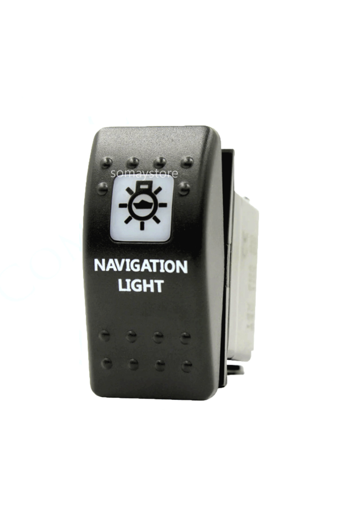 Somay Store Marin Anahtar Seyir Feneri (NAVİGATİON LİGTH) Swion Carling Switch Beyaz 12-24v Kırmızı Işık