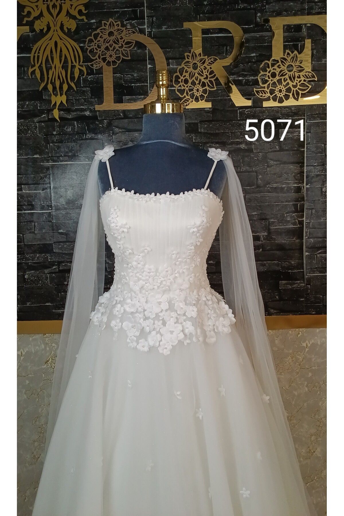 floral wedding dress