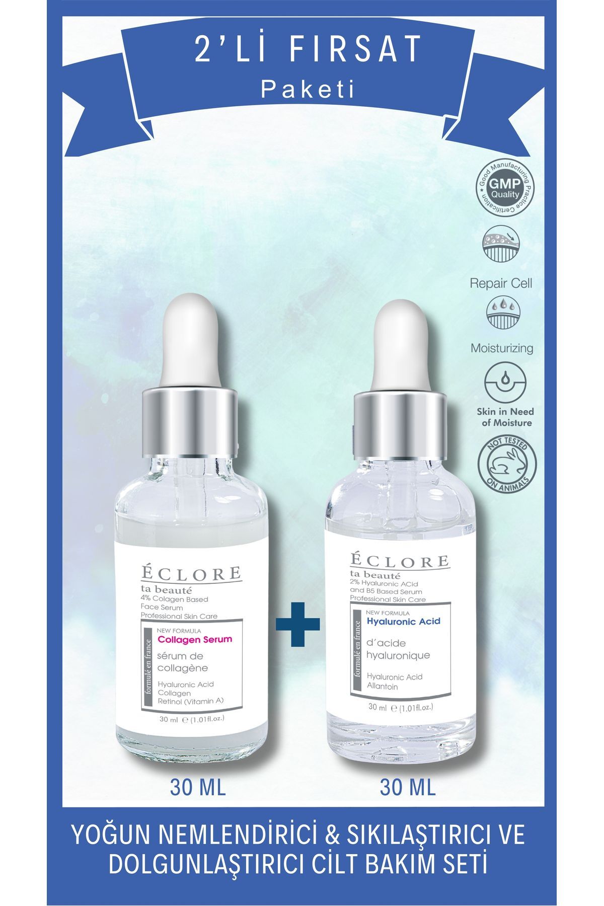 سرم پوست  2' li Cilt Bakım Serum Seti H+K