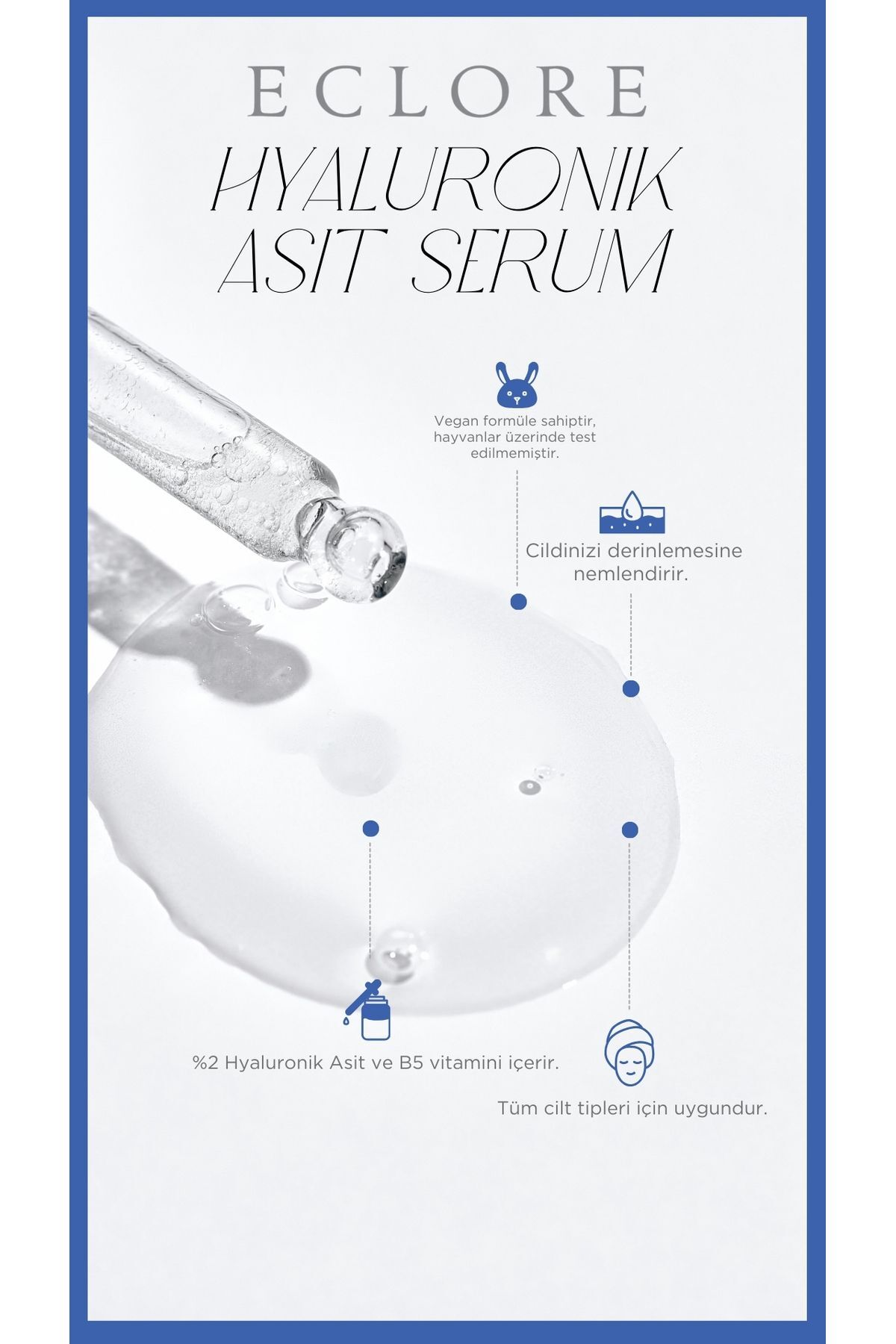 سرم پوست   Eclore | 2' li Cilt Bakım Serum Seti H+K اورجینال - تصویر 5