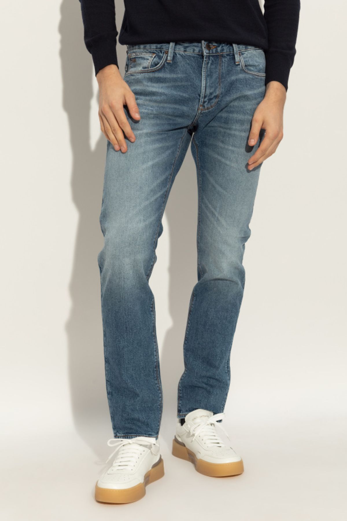 Navy blue armani jeans online