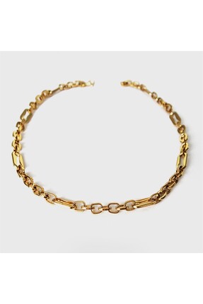 whitelove GEMA MODEL ALTIN KAPLAMA KOLYE