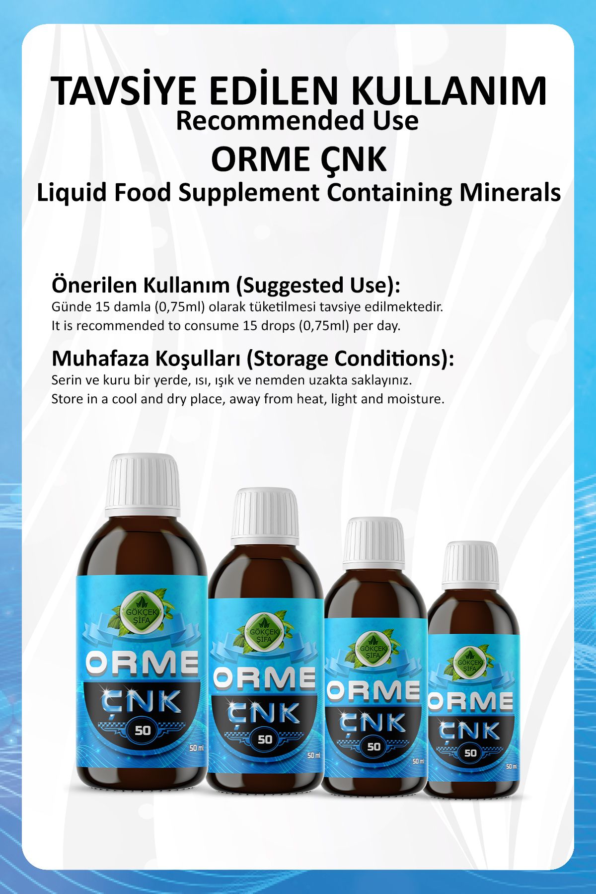 Gökçek Şifa-Orme ÇNK 50 ml.- X 2 Pack 4
