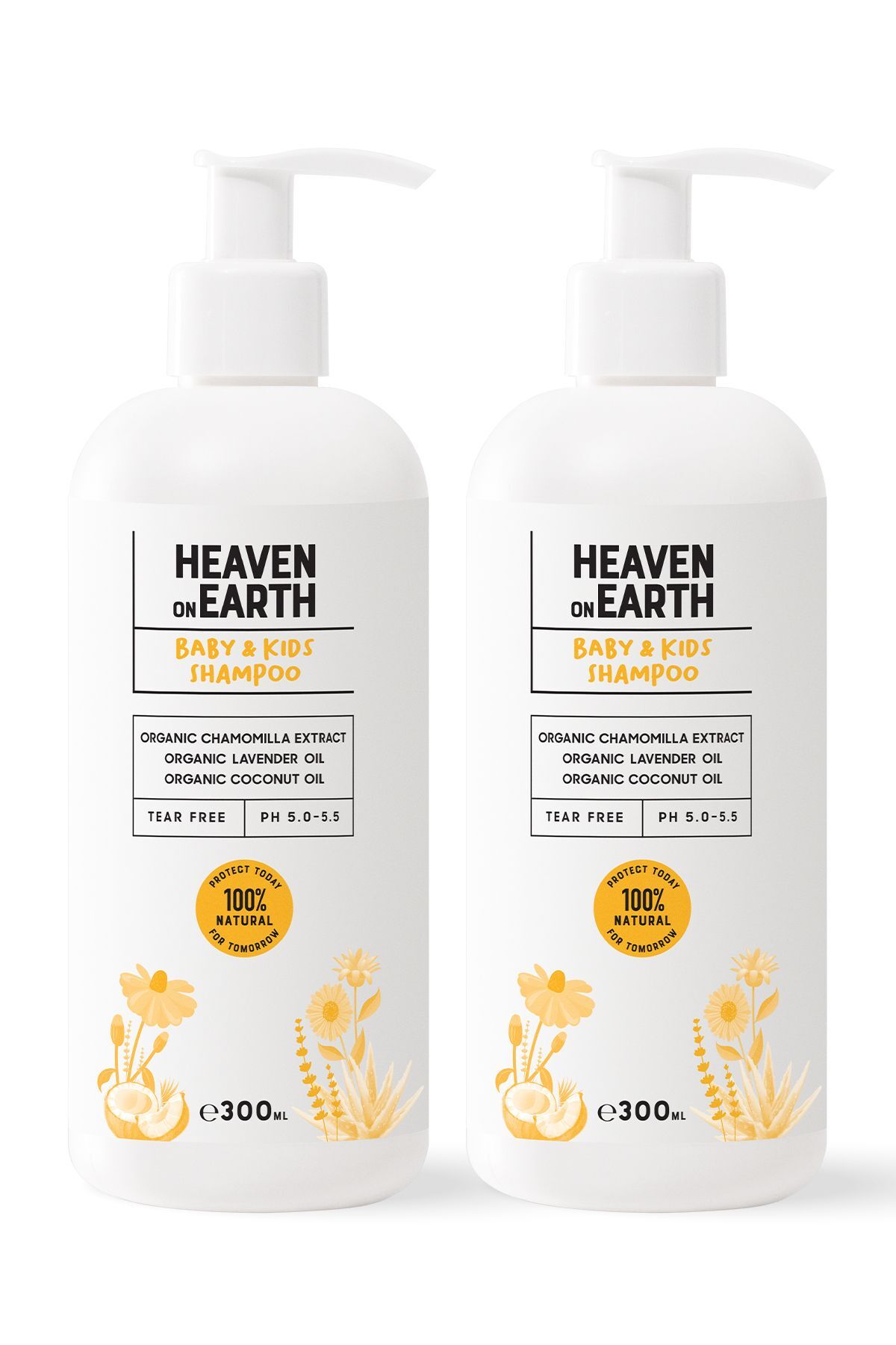 Heaven on Earth Konak Önleyici Bebek Ve Çocuk Saç Ve Vücut Şampuanı 300 ml X2 %100 Doğal Organik Vegan Parabensiz fotoğrafı 7 (önizleme)