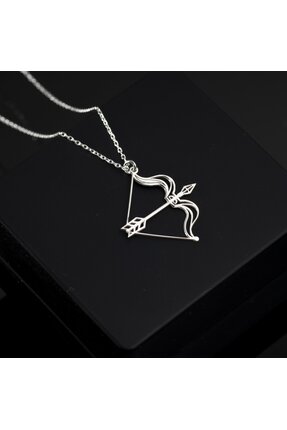 Genel Markalar 925 Ayar Gümüş Ok ve Yay Kolye Özel Tasarım