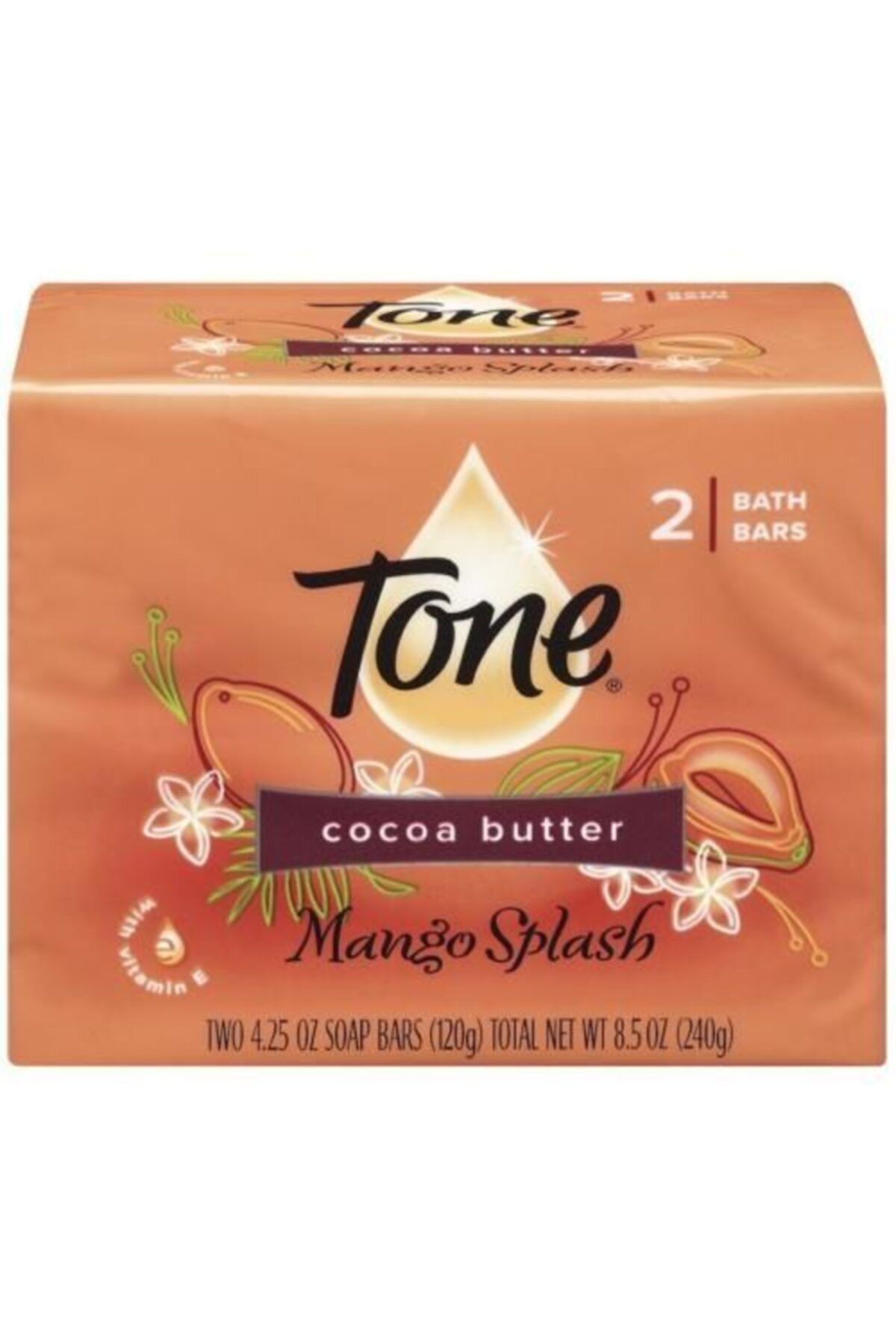 T-One-Tone Cocoa Butter and Mango Freshness Bath Soap 2 Pack 1