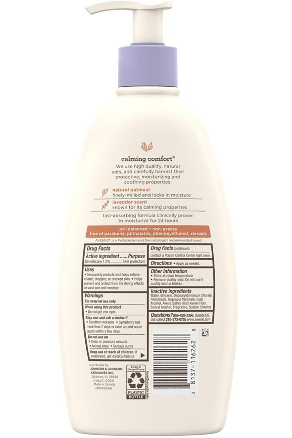 AVEENO Baby Calming Comfort Losyon 532ML fotoğrafı 2 (önizleme)