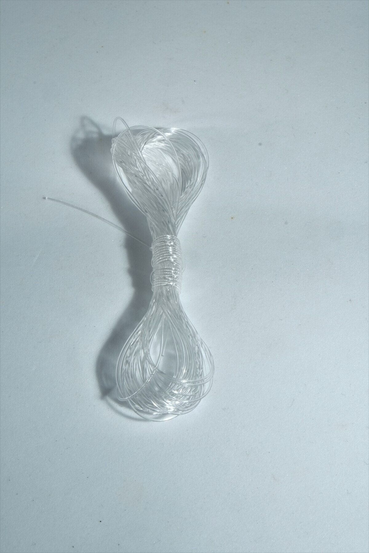 0.8 Mm Şeffaf Lastik Misina 8 Metre Bileklik Tesbih Ipi Misinası