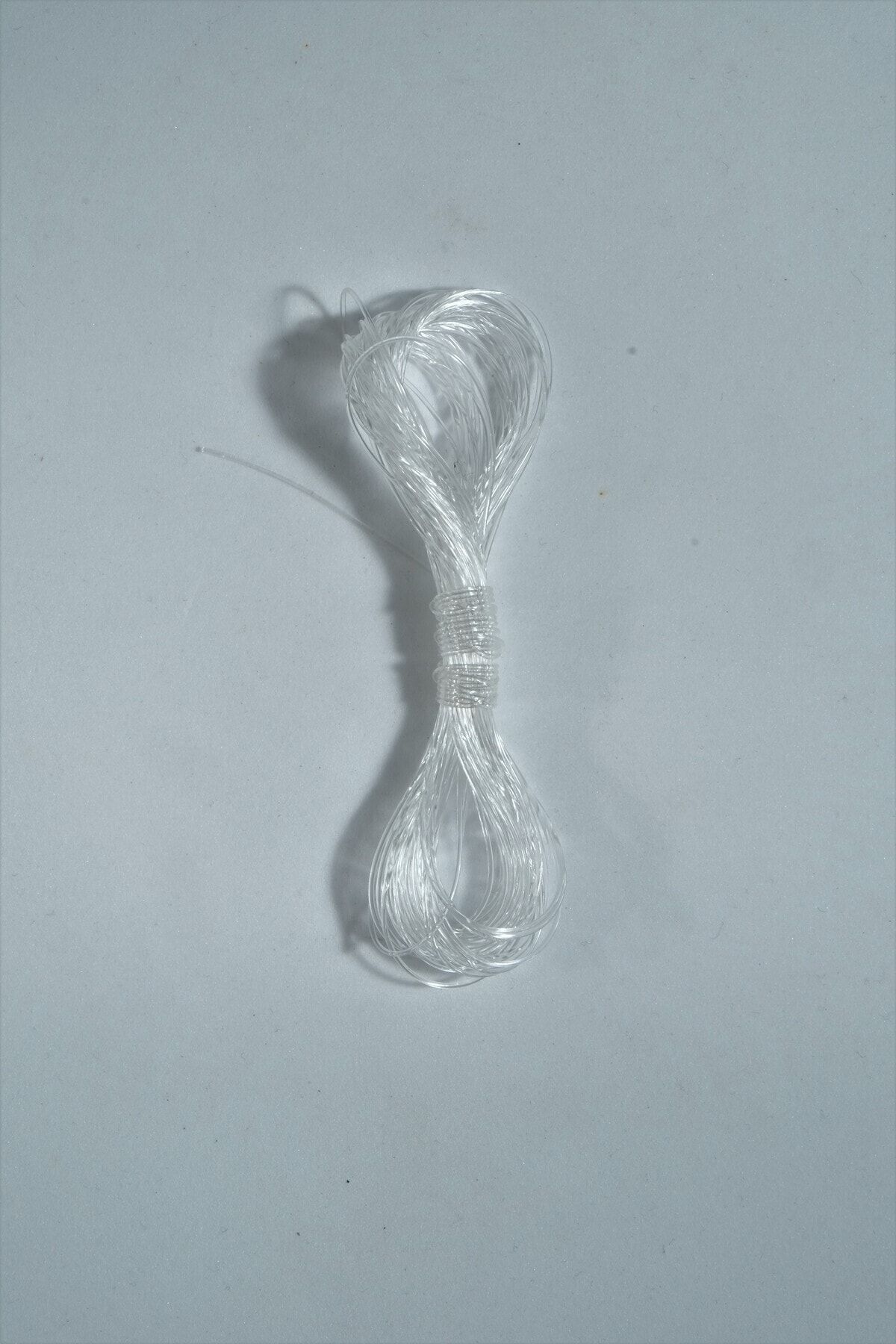 0.8 Mm Şeffaf Lastik Misina 8 Metre Bileklik Tesbih Ipi Misinası