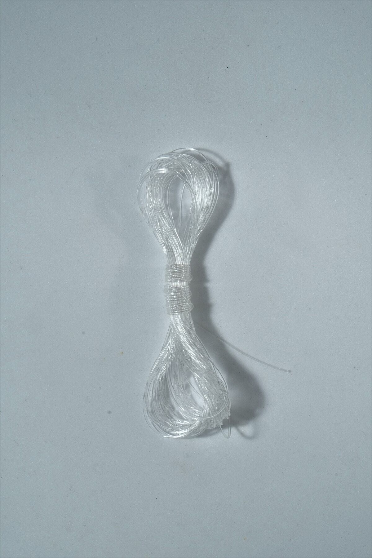 0.8 Mm Şeffaf Lastik Misina 8 Metre Bileklik Tesbih Ipi Misinası