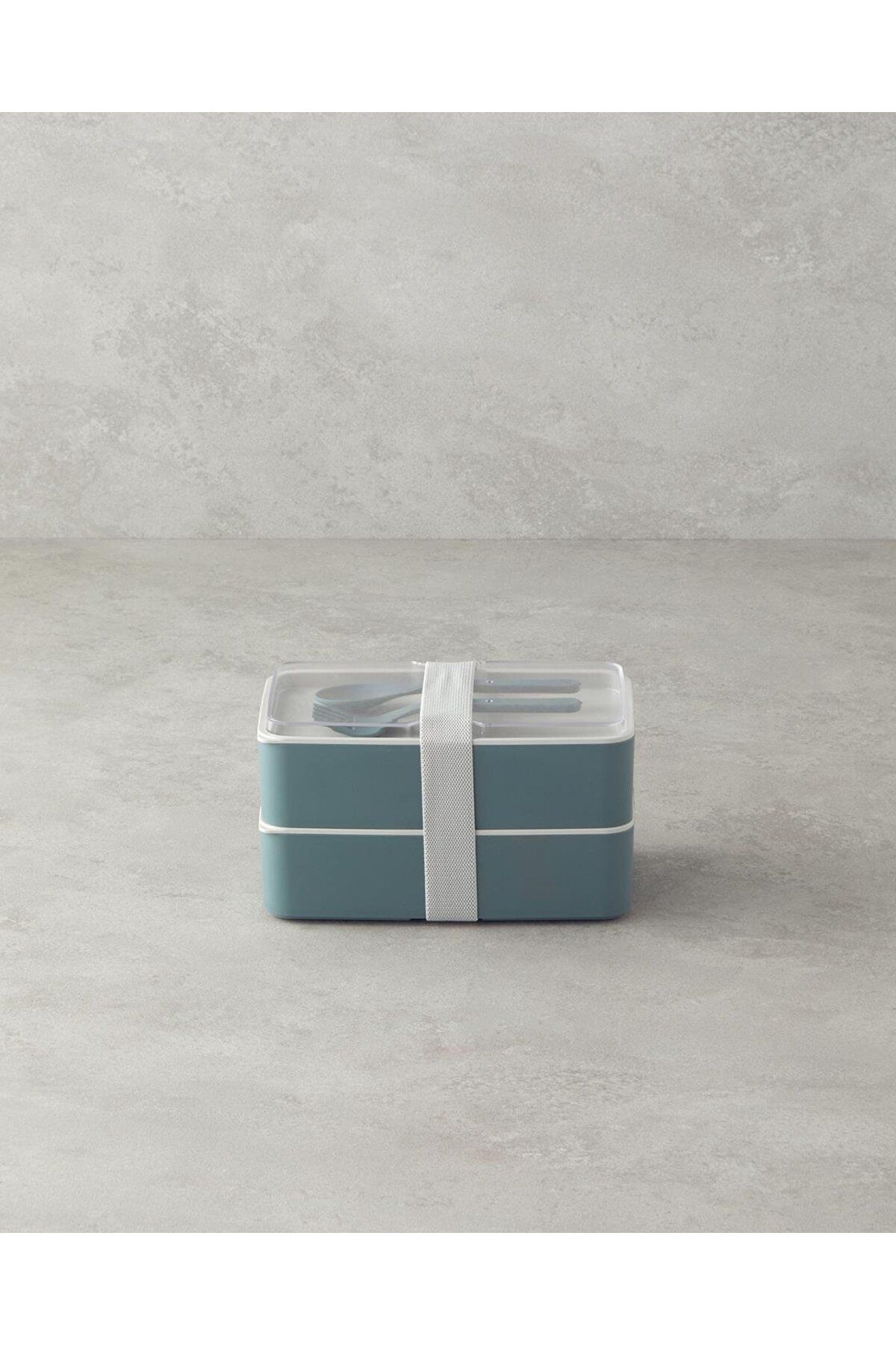 Mezaluna Plastik 2 Katlı 8 Parça 720+720 ML Lunch Box Yeşil