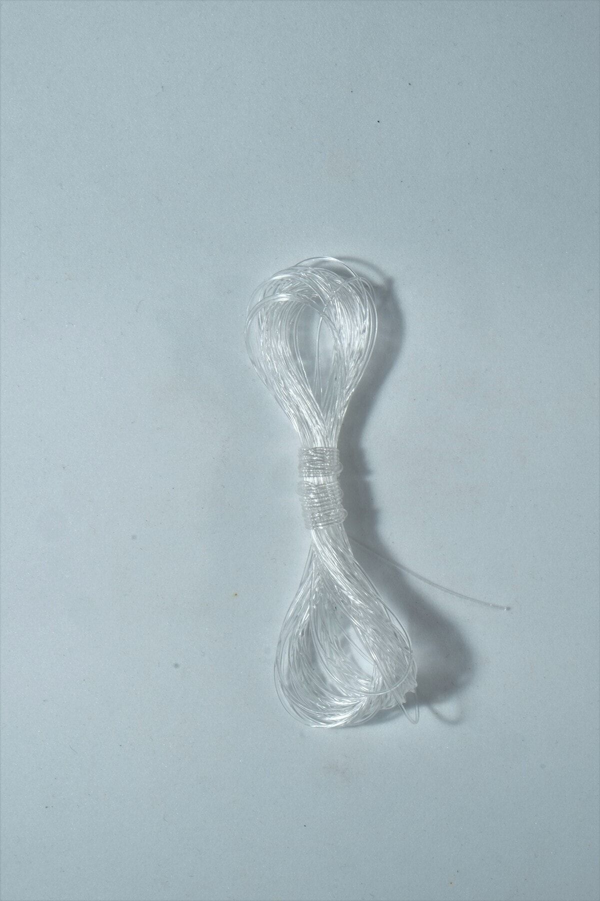 0.8 Mm Şeffaf Lastik Misina 8 Metre Bileklik Tesbih Ipi Misinası
