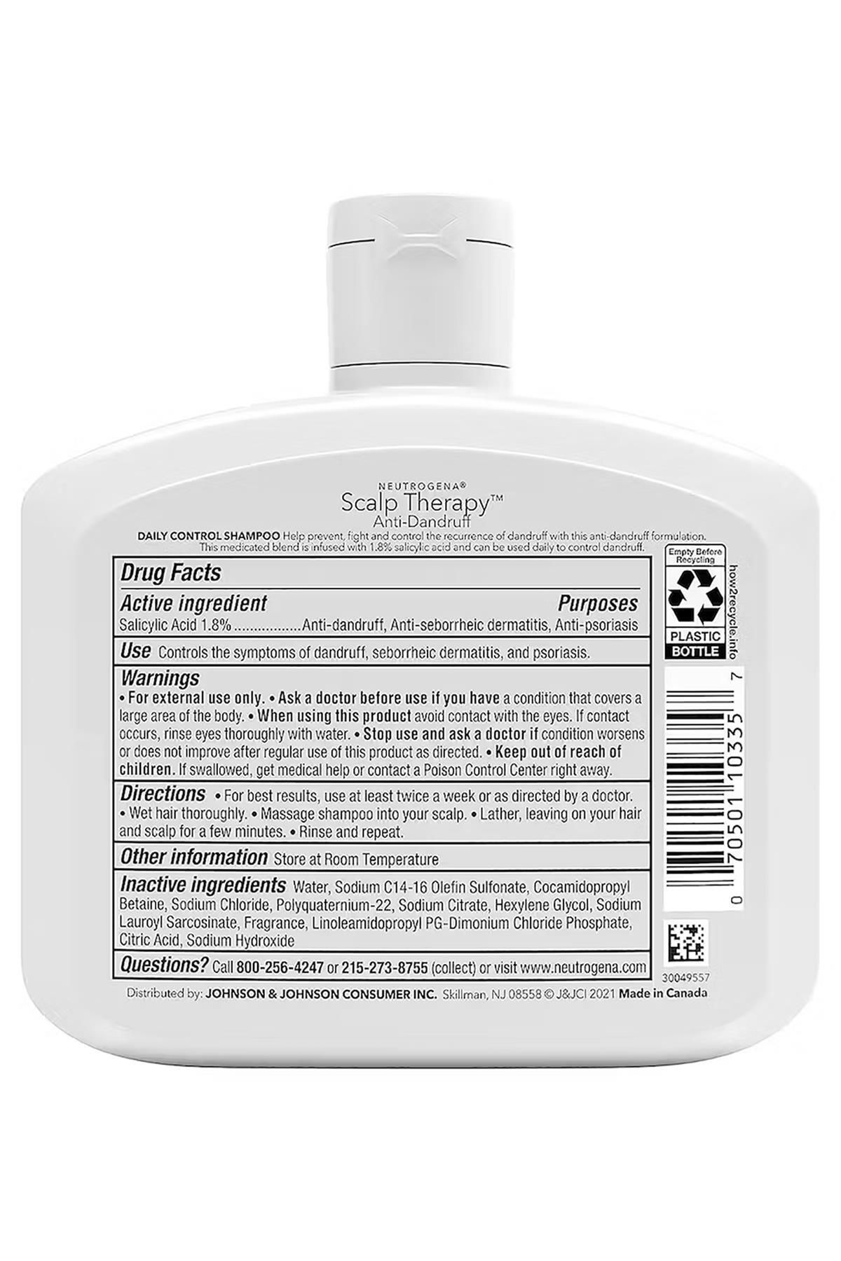 Neutrogena-Scalp Therapy Daily Control - Anti-Dandruff 354ML Shampoo 2