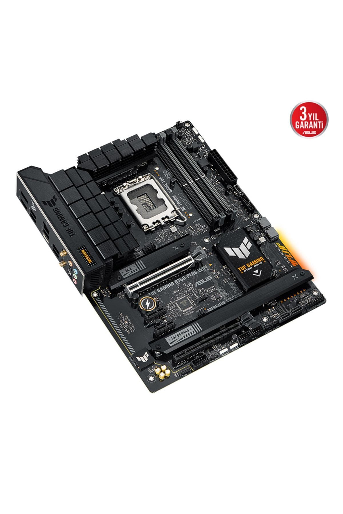 ASUS-TUF GAMING B760-PLUS WIFI Intel B760 LGA1700 DDR5 7200 DP HDMI 3x M2 USB3.2 5