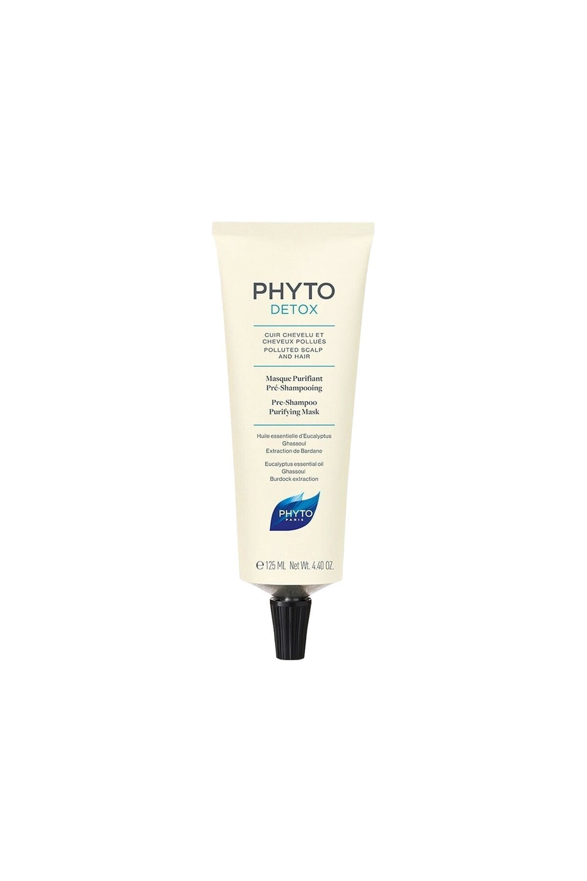 ماسک مو مردانه و زنانه تصفیهکننده مویی قبل از شامپو Detox موثر 125 میلیلیتر فیتو Phyto