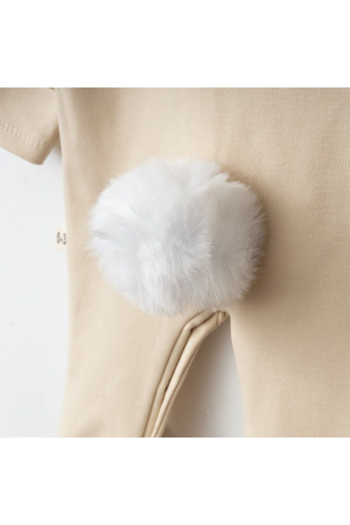 Minimus Yeni Doğan Kız-erkek Bebek Tavşanlı Tulum Hastane Çıkışı Pamuklu Unisex Bebek Tulum Takımı Latte fotoğrafı 3 (önizleme)