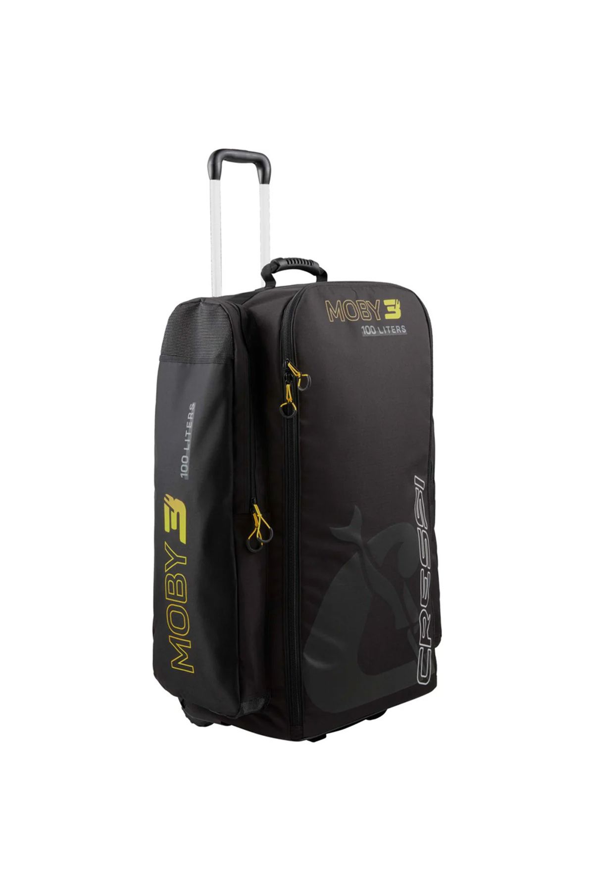 کیف غواصی 3 چرخ موبی سیاه زرد 100 لیتر cressi sub