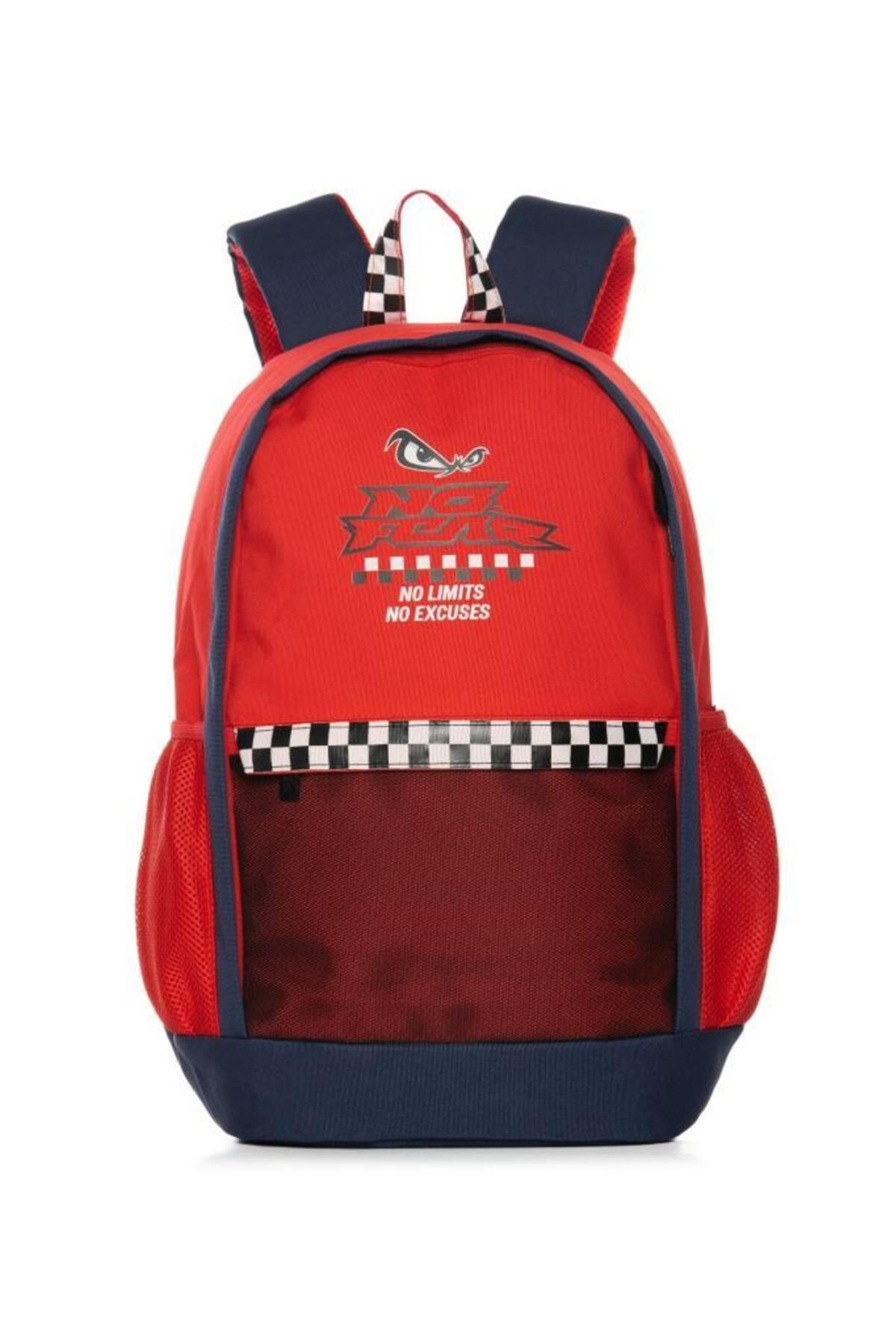 No Fear-Red Double Compartment Original Backpack - 03617 1
