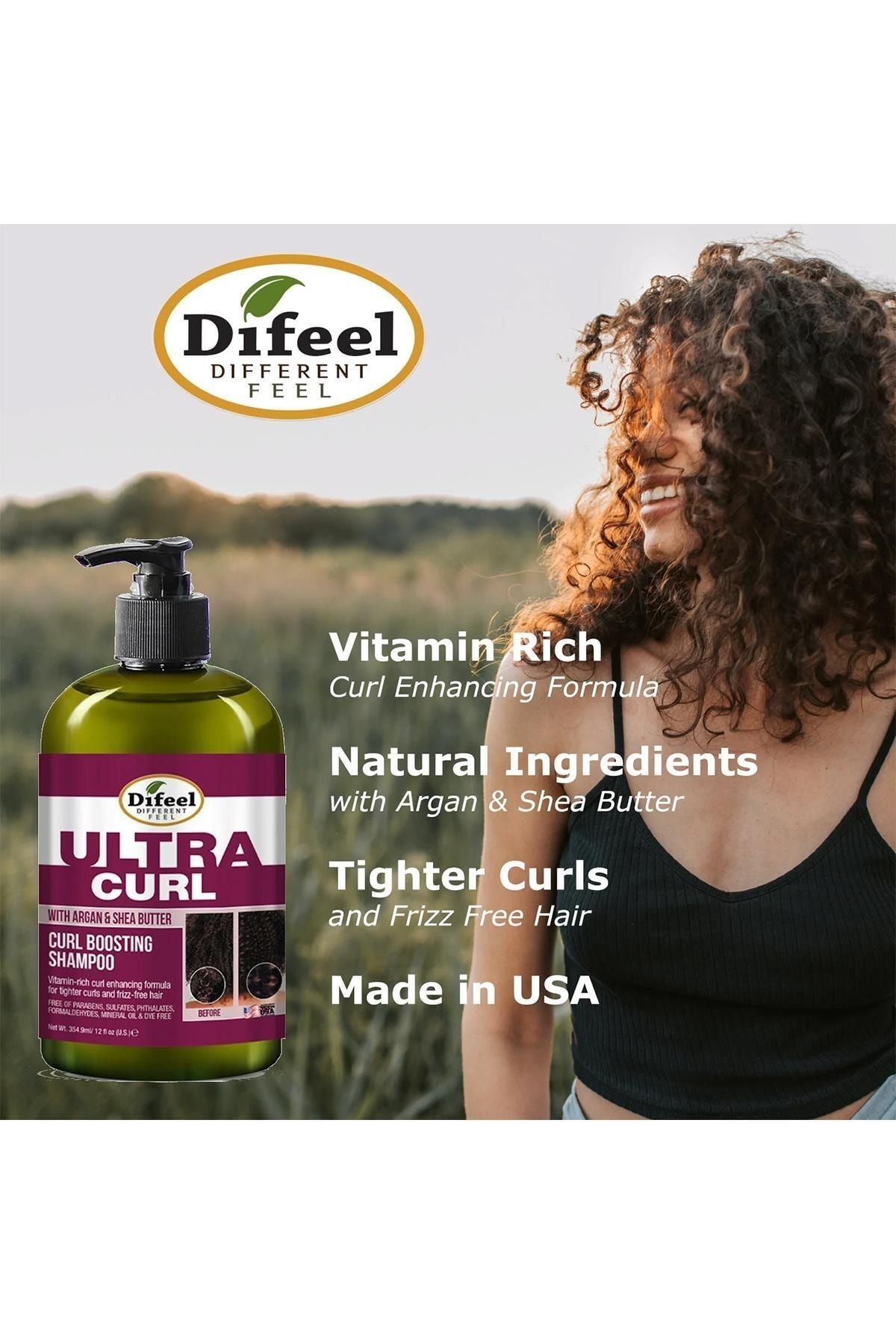 Difeel-Ultra Curl Curl - 354.9ml Lightening Shampoo 3