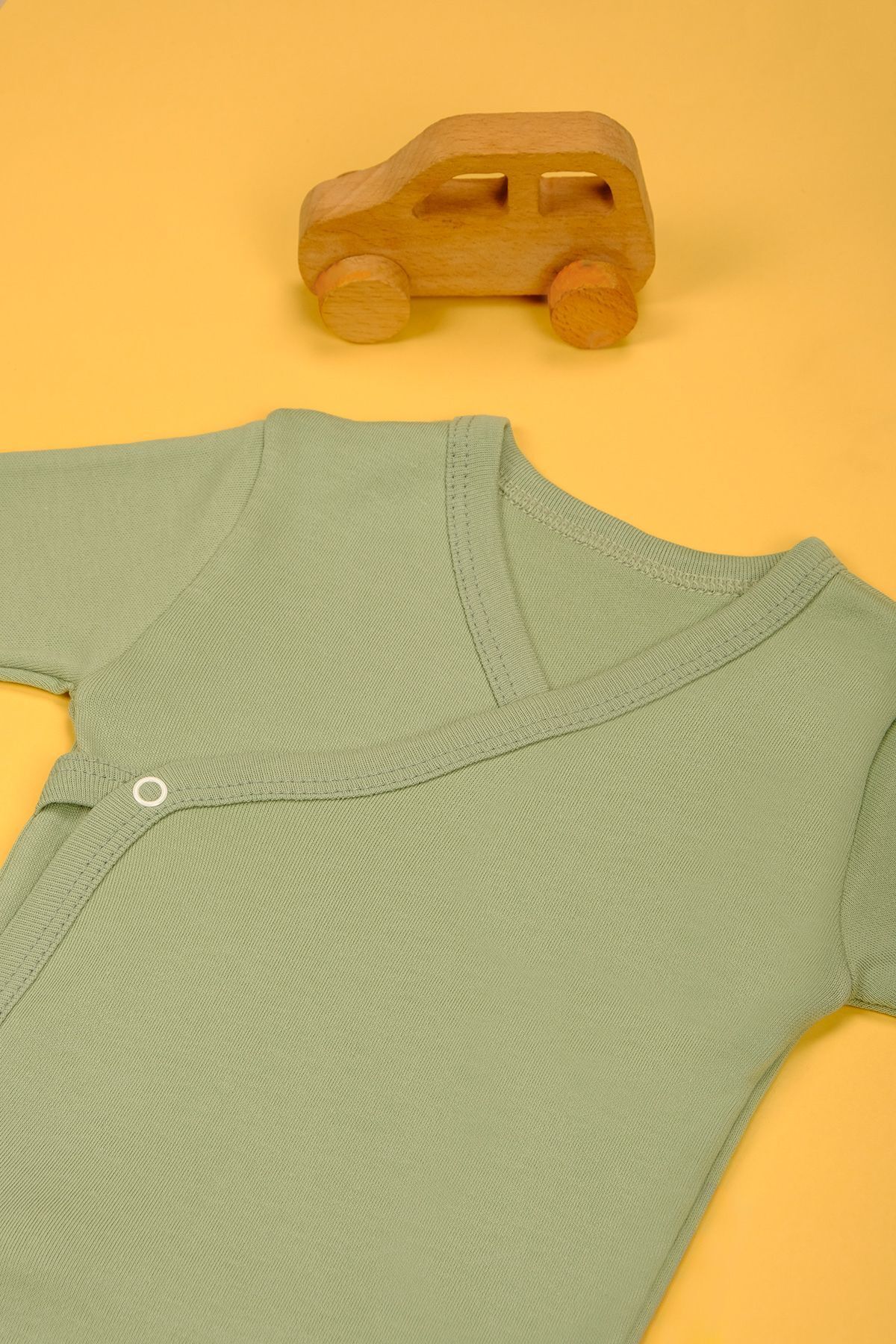 بادی نوزادی پسرانه – دخترانه خاکی bebetospik | UZUN-KOL-V-YAKA اورجینال - تصویر 4