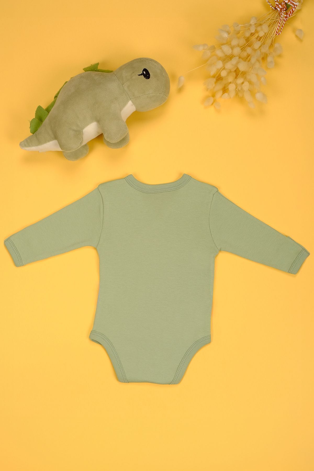 بادی نوزادی پسرانه – دخترانه خاکی bebetospik | KRUVAZE-GEBES-HAKİ اورجینال - تصویر 2