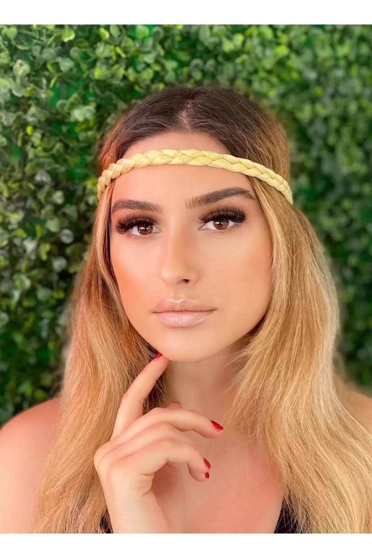 Örgülü Saç Modeli  Kadın Saç Bandı 2
