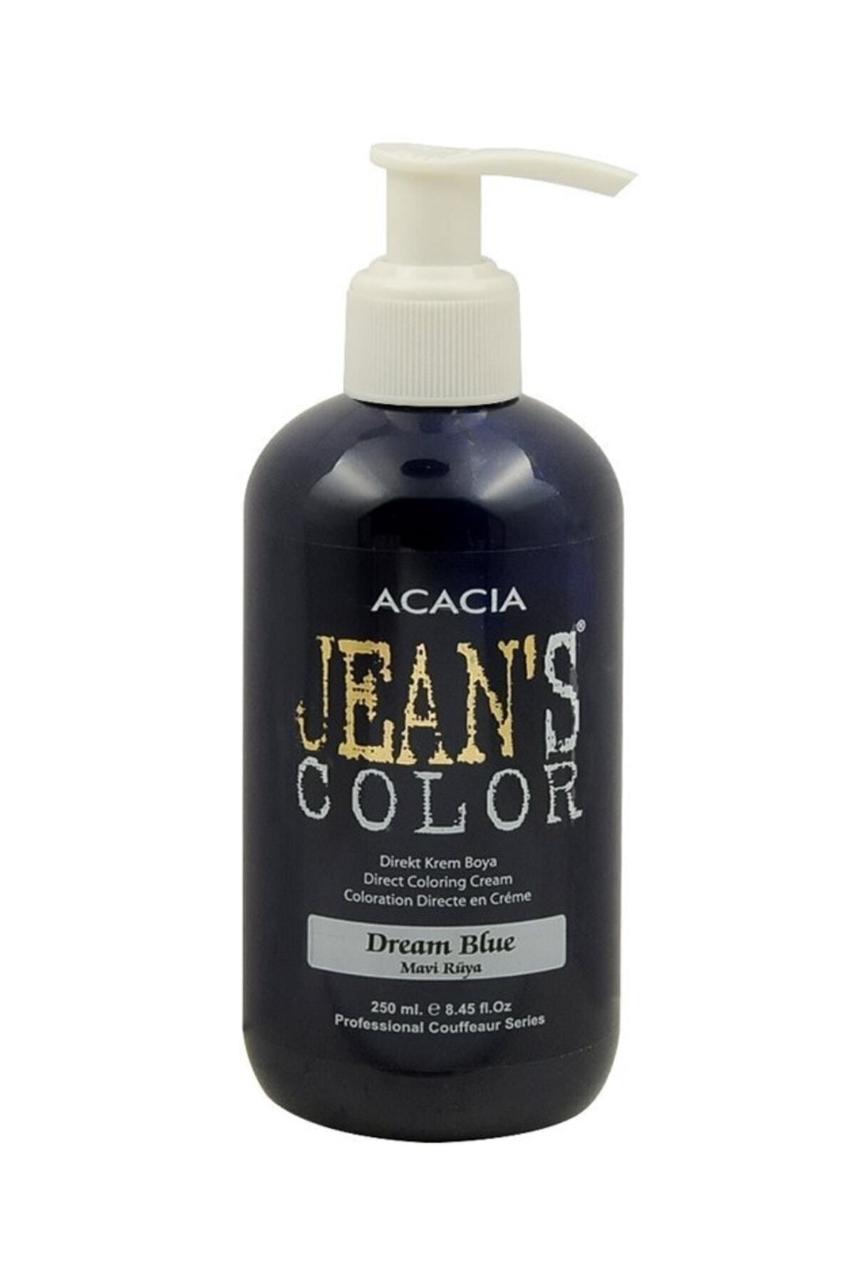 رنگ مو آبی مردانه و زنانه بدون رویای 250 میل آب بی بو jeans color