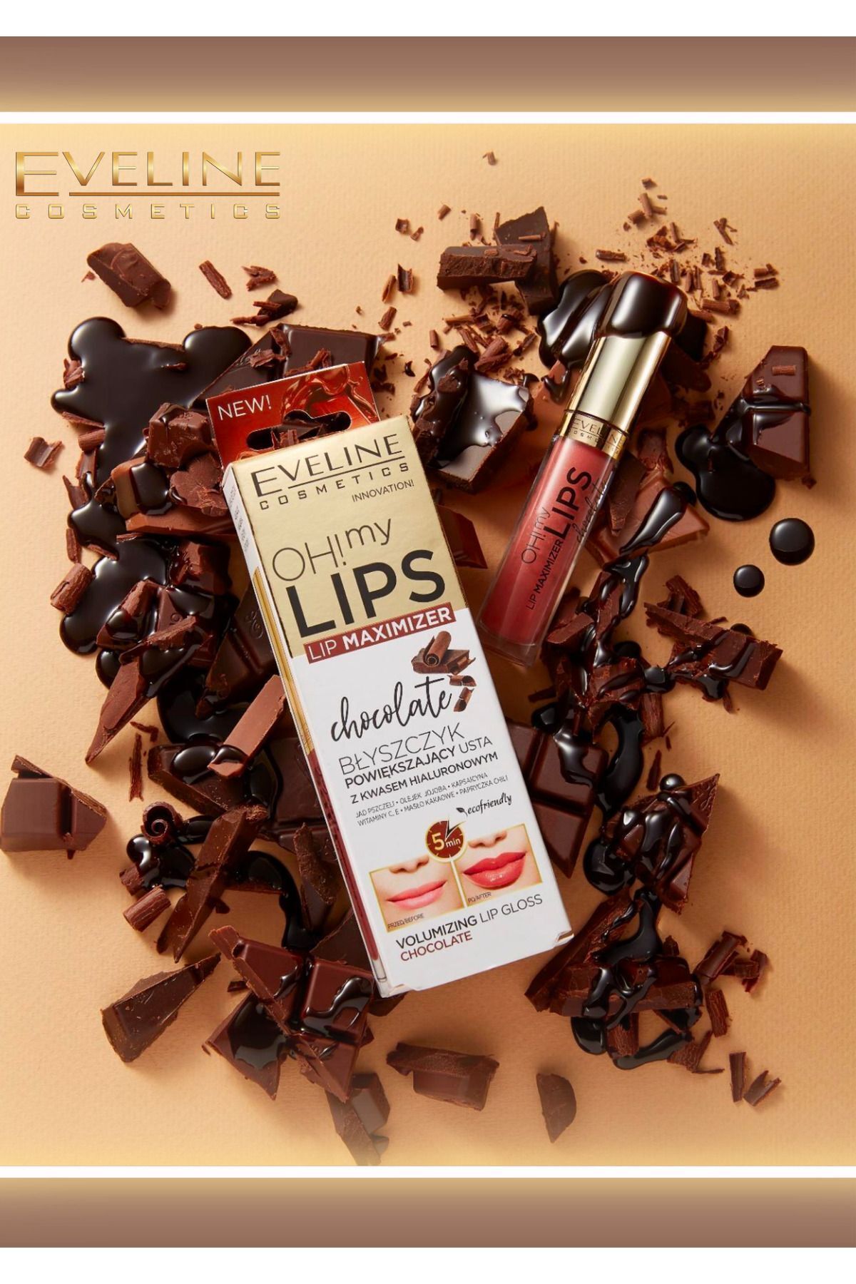 اوه لب های من! براق لب شکلاتی Eveline Cosmetics