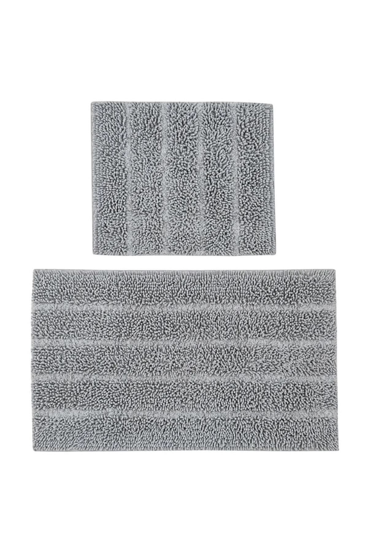 LC Waikiki-Set of 2 Stripe Patterned Bath Mat 4
