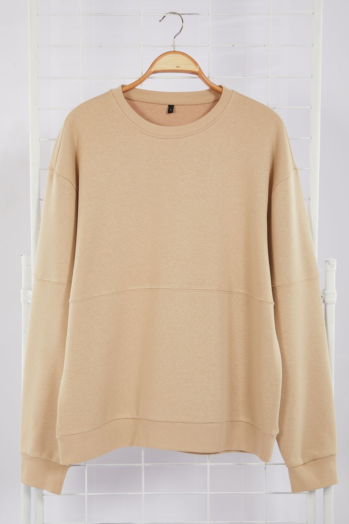 trendyol-man-mens-beige-unifarben-long-oversi