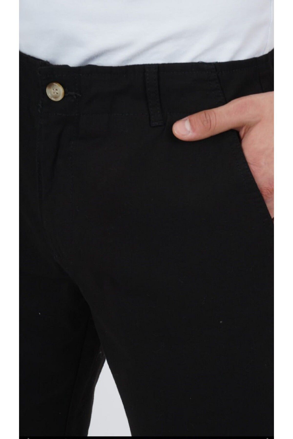 DYNAMO-Black Linen Shorts - Lace-up Inside, Comfortable Fit, Side Pocket 4
