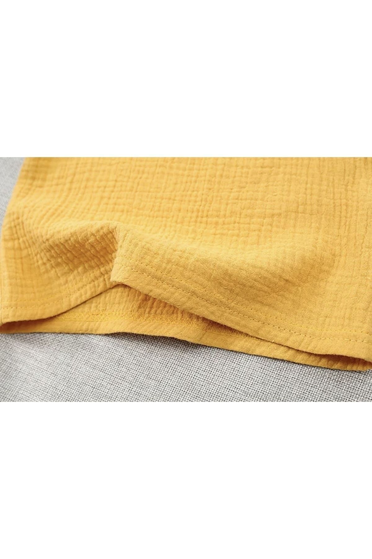 barin kids Çocuk Müslin Takım Yazlık Bohem fotoğrafı 3 (önizleme)