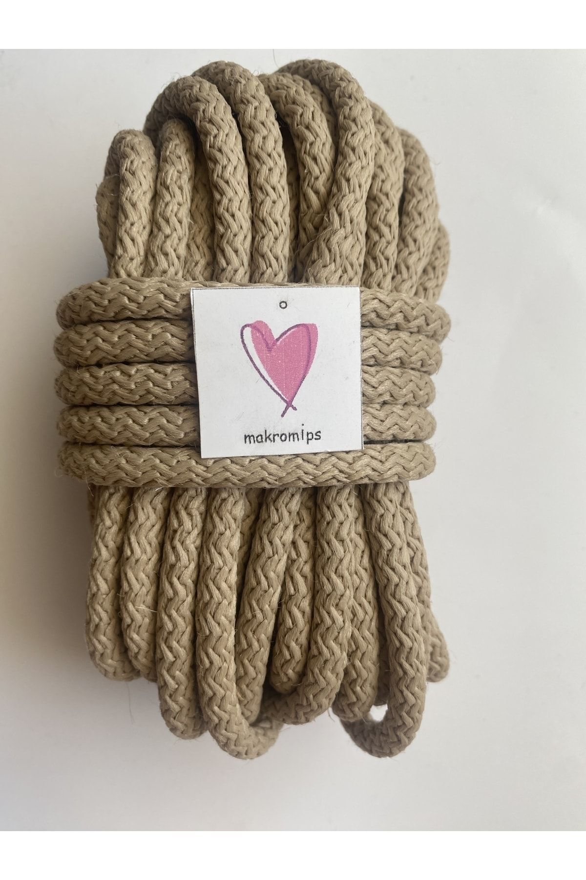 Makromİps MAKROME İP (10 metre) DİKİLEBİLİR SUPLA SEPET KORDON HALAT ÇADIR KAMP POLİP POLYESTER İPİ