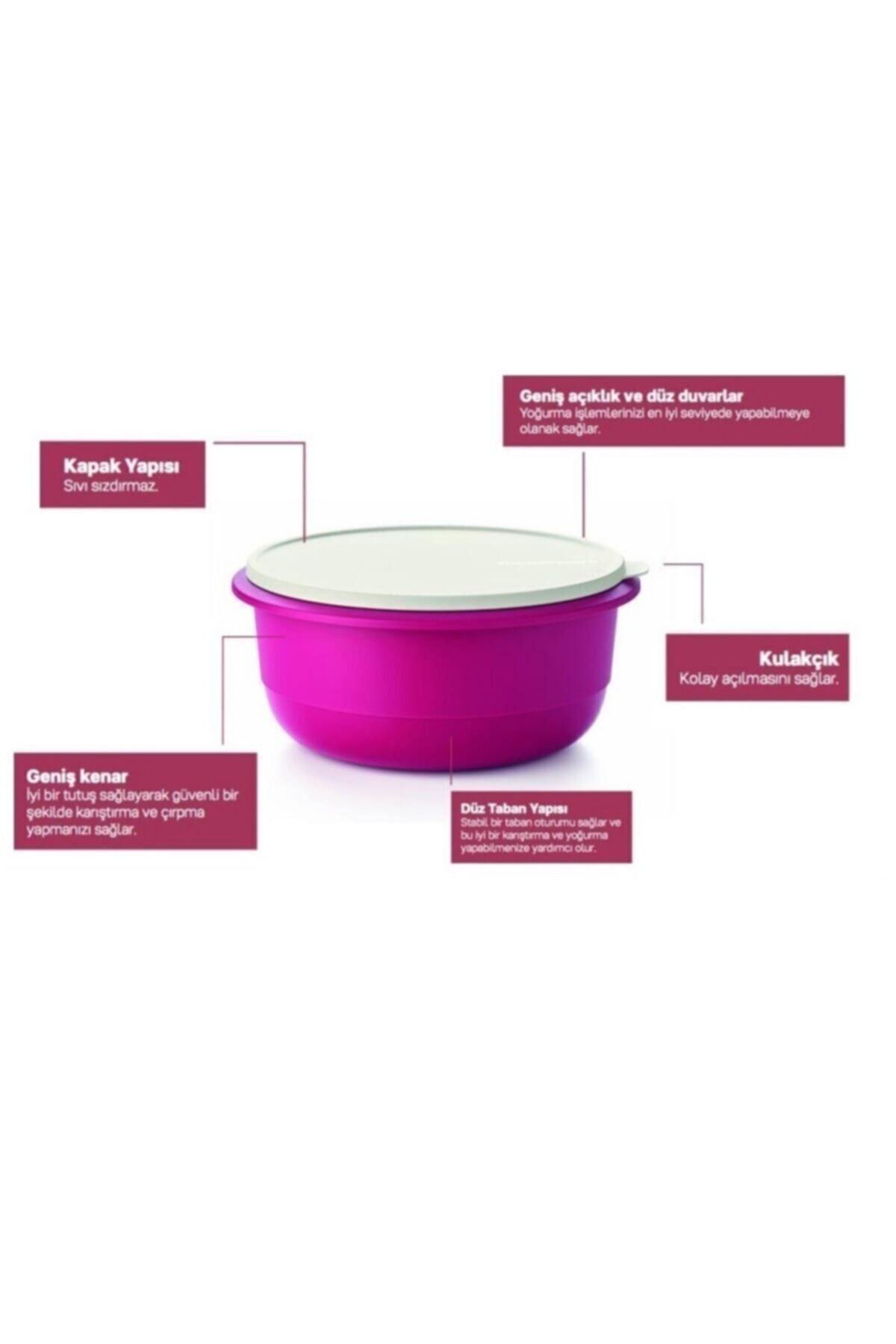 Tupperware-Miksim Preparation Storage Container 6 Liters Hsgl Fuchsia 5