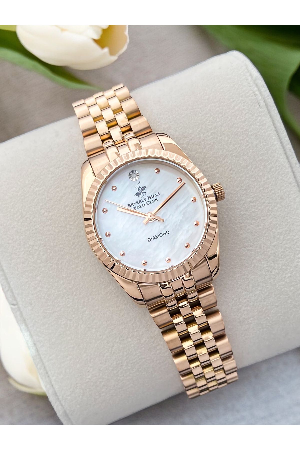 Beverly hills polo club watch rose gold on sale