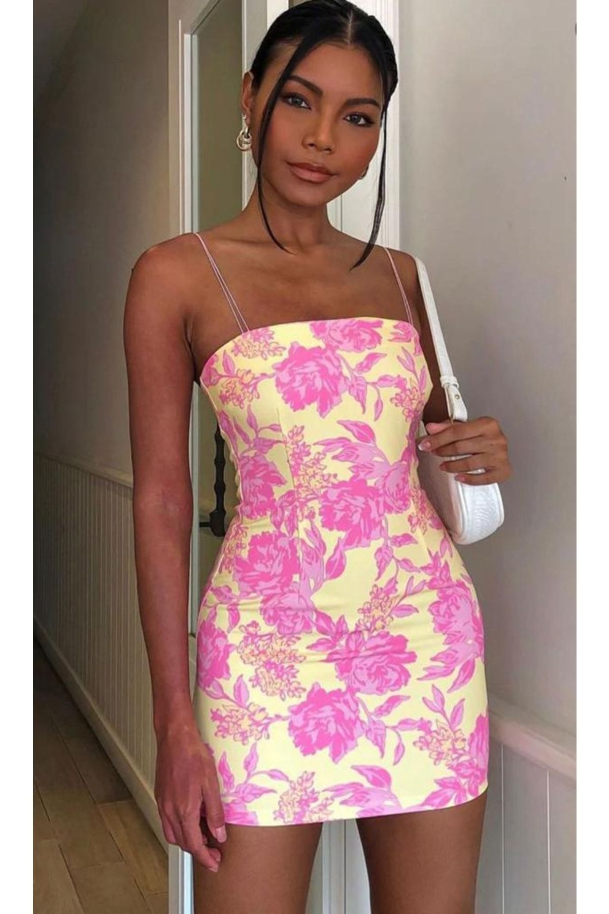 MAYHO BUT K Women s Strappy Mini Dress Trendyol