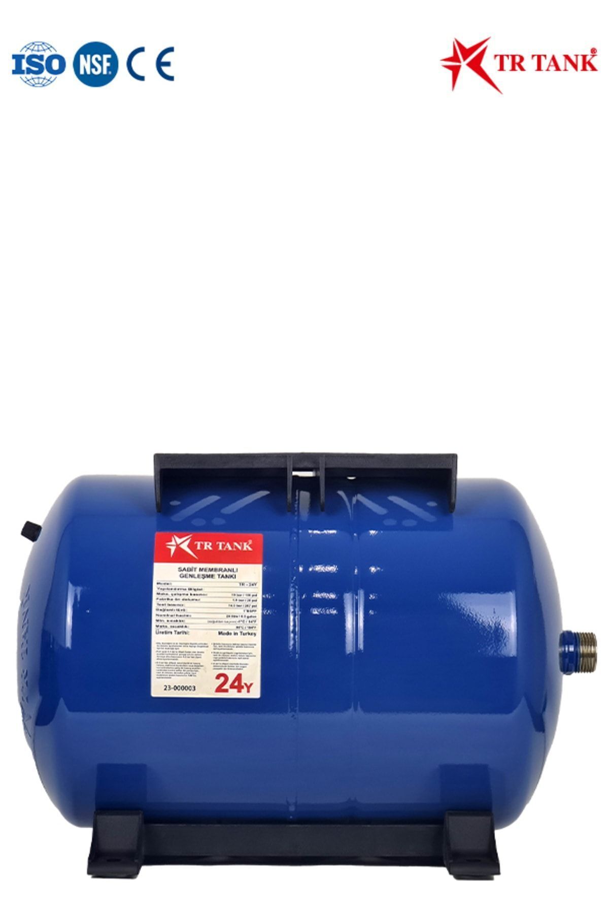 WaterMelon Trtank Profesyonel 24 Litre Yatay Ayaklı Nsf Membranlı Hidrofor Genleşme Tankı