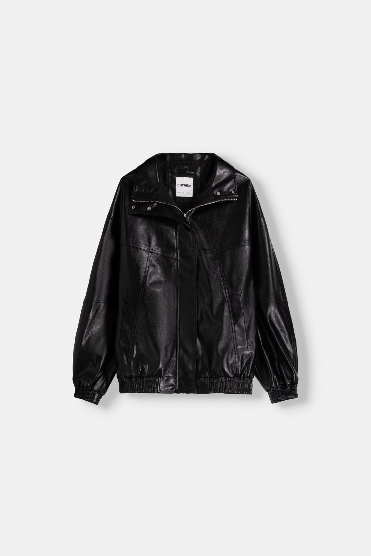 Suni deri oversize ceket
