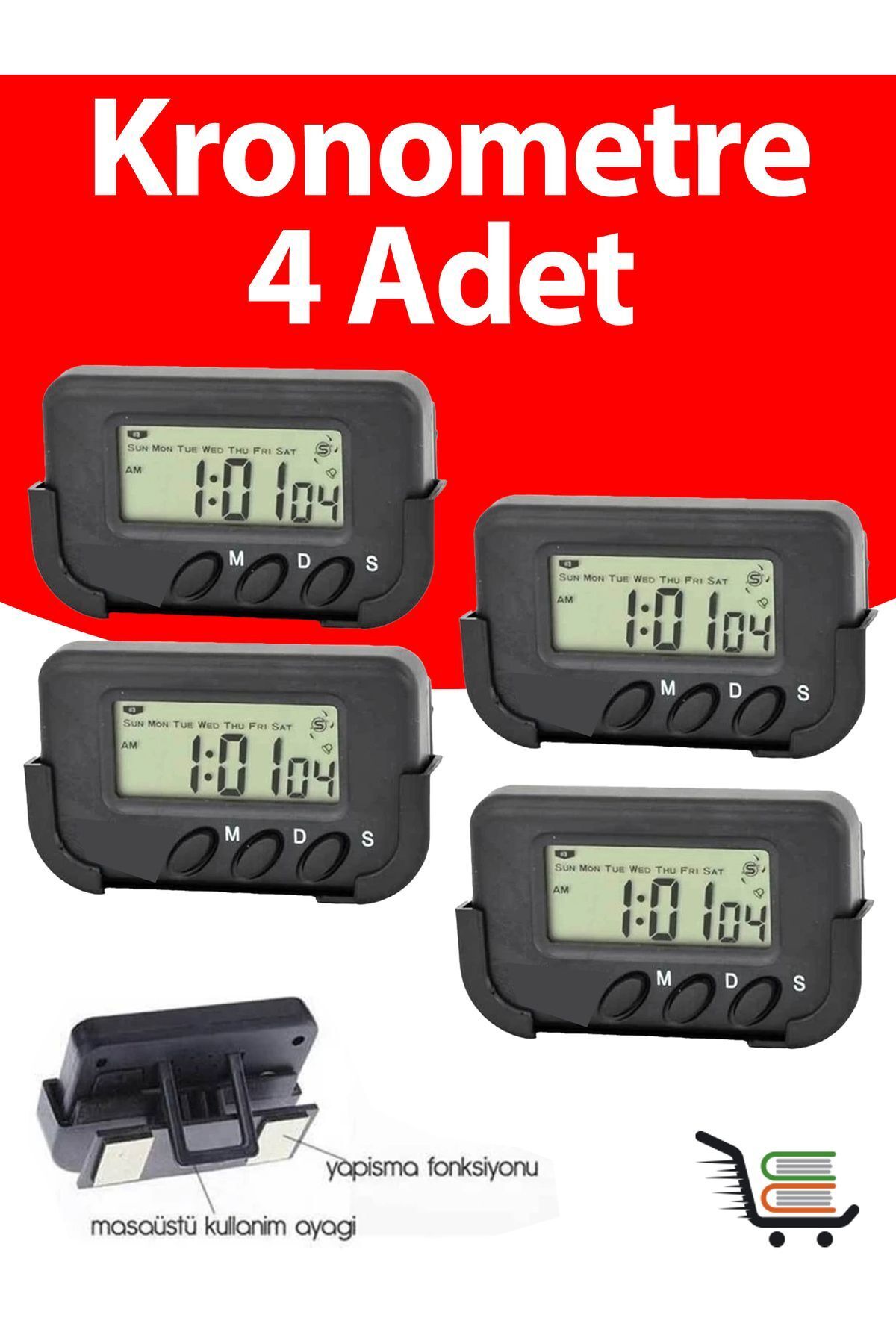 Motivasyon Yayınları Kronometreli Ders Çalışma Saati, Dijital Masa Saati, Öğrenci Saati, Alarm, Kronometre, Saat, Sınav